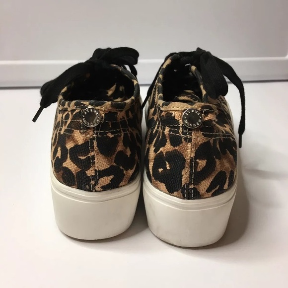 Steve Madden Emmi Platform Sneakers Shoe Leopard 7 - Picture 6 of 8